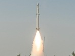 The AD-1 missile is propelled by a two-stage solid motor and equipped with an indigenously-developed advanced control system (Photo: Defence ministry) The AD-1 missile is propelled by a two-stage solid motor and equipped with an indigenously-developed advanced control system (Photo: Defence ministry)