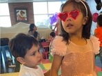 Jeh and Inaaya in the new pic shared by their aunt Saba Ali Khan. Jeh and Inaaya in the new pic shared by their aunt Saba Ali Khan.