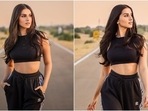 Tara Sutaria rocks a crop top and joggers for new pictures. (Instagram) Tara Sutaria rocks a crop top and joggers for new pictures. (Instagram)