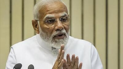 Prime Minister Narendra Modi addresses the launch of 'Complaint Management System' portal of Central Vigilance Commission during Vigilance Awareness Week 2022, in New Delhi on Thursday. (PTI) Prime Minister Narendra Modi addresses the launch of 'Complaint Management System' portal of Central Vigilance Commission during Vigilance Awareness Week 2022, in New Delhi on Thursday. (PTI)