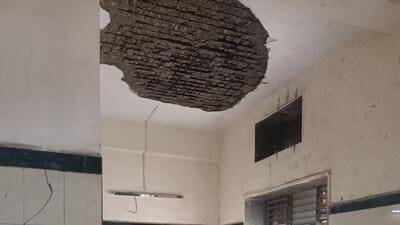 Kitchen staff injured after ceiling plaster crashes at derelict KEM nursing college Kitchen staff injured after ceiling plaster crashes at derelict KEM nursing college