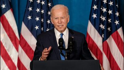 US President Joe Biden delivers remarks on preserving and protecting Democracy at Union Station in Washington, DC, on Wednesday. (AFP) US President Joe Biden delivers remarks on preserving and protecting Democracy at Union Station in Washington, DC, on Wednesday. (AFP)