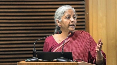 Union minister Nirmala Sitharaman watched the Kannada blockbuster film Kantara at a theatre in Bengaluru on Wednesday night.