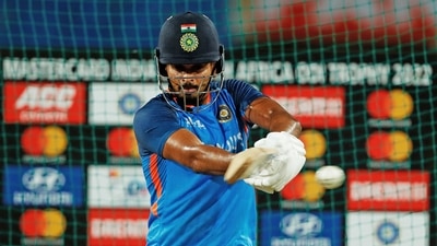 India's Shreyas Iyer during a practice session (BCCI Twitter) India's Shreyas Iyer during a practice session (BCCI Twitter)