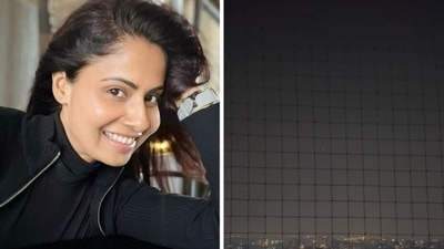 Chhavi Mittal sees a UFO and an alien in the sky. Chhavi Mittal sees a UFO and an alien in the sky.