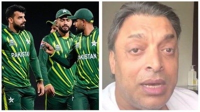 Akhtar shared a special message for the Babar-led side after Shadab and Ahmed propelled Pakistan to a respectable total against South Africa (AP/ Shoaib Akhtar Twitter) Akhtar shared a special message for the Babar-led side after Shadab and Ahmed propelled Pakistan to a respectable total against South Africa (AP/ Shoaib Akhtar Twitter)