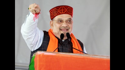 Home minister Amit Shah during his Rajouri rally on October 4 had promised to provide the ST status to the Pahari community. (ANI) Home minister Amit Shah during his Rajouri rally on October 4 had promised to provide the ST status to the Pahari community. (ANI)