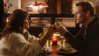 Priyanka Chopra and Sam Heughan star together in Love Again. Priyanka Chopra and Sam Heughan star together in Love Again.
