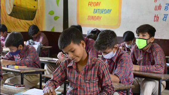 Punjab topped the national performance grading index (PGI) of school education for 2020-21 released by the Union ministry of education on Thursday. (HT File Photo)