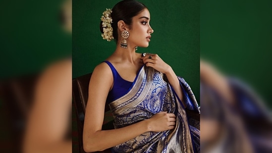 "I am very happy to be in Hyderabad, thank you for your love #Mili," Janhvi Kapoor wrote in the caption area in Telugu. (Instagram/@janhvikapoor)