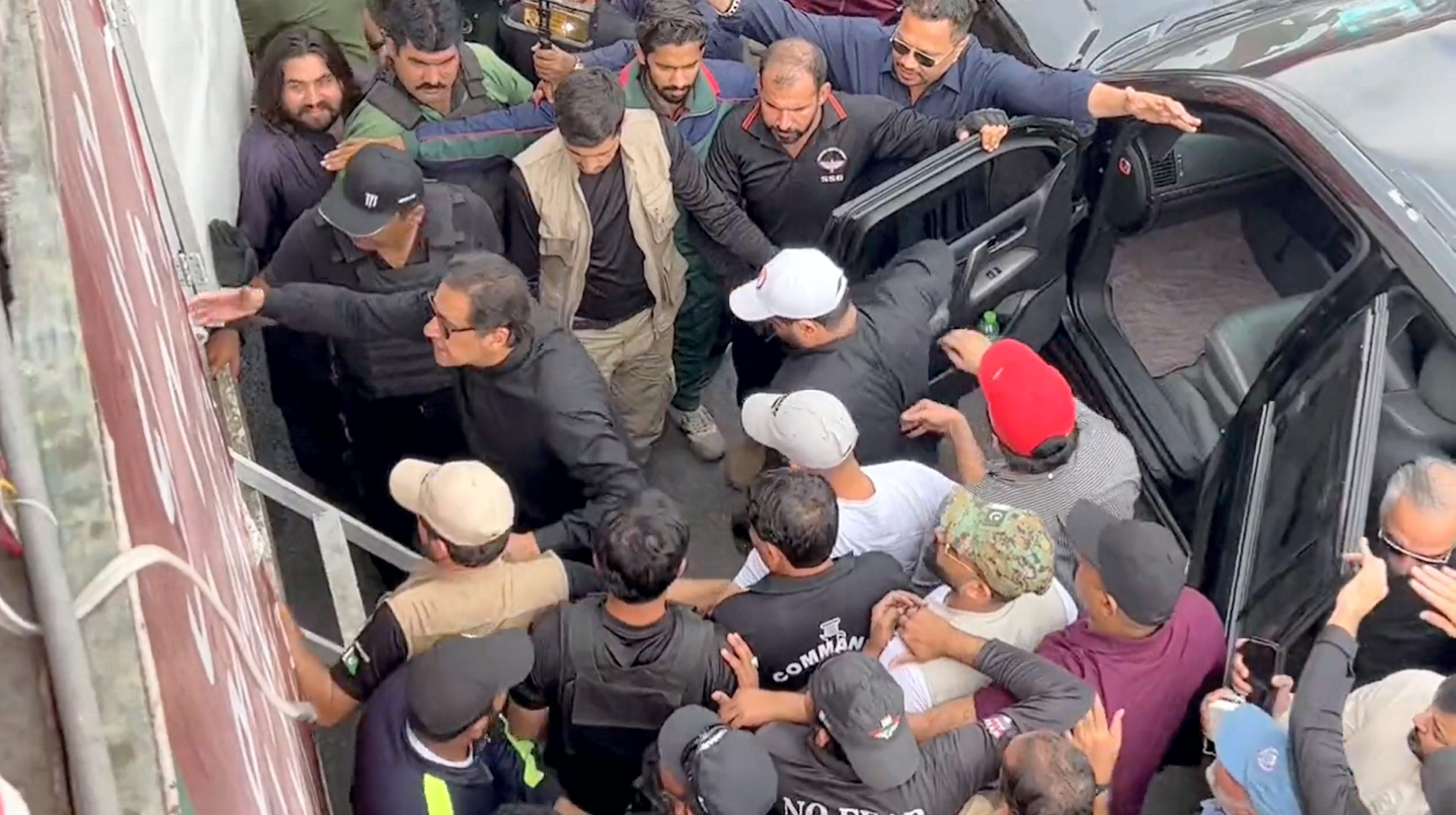 Pakistan's former PM Imran Khan injured after an unidentified gunman opened fire during his protest march in Pakistan's Punjab province. (PTI) Pakistan's former PM Imran Khan injured after an unidentified gunman opened fire during his protest march in Pakistan's Punjab province. (PTI)