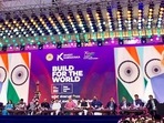 Union Ministers Nirmala Sitharaman, Piyush Goyal and Pralhad Joshi with Union Minister of State for Entrepreneurship Rajeev Chandrasekhar, Karnataka Governor Thaawarchand Gehlot and State Chief Minister Basavaraj Bommai listens to Prime Minister Narendra Modi virtually addresses the inaugural function of Invest Karnataka 2022, the Global Investors Meet of the state, in Bengaluru on Wednesday.(NSitharamanOffice twitter) Union Ministers Nirmala Sitharaman, Piyush Goyal and Pralhad Joshi with Union Minister of State for Entrepreneurship Rajeev Chandrasekhar, Karnataka Governor Thaawarchand Gehlot and State Chief Minister Basavaraj Bommai listens to Prime Minister Narendra Modi virtually addresses the inaugural function of Invest Karnataka 2022, the Global Investors Meet of the state, in Bengaluru on Wednesday.(NSitharamanOffice twitter)