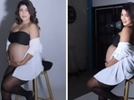 Debina Bonnerjee shares a video from her maternity shoot. Debina Bonnerjee shares a video from her maternity shoot.