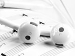 Neckband earphones are easy to use.