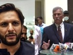 Shahid Afridi; BCCI chief Roger Binny