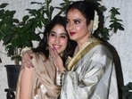 Rekha, Janhvi Kapoor, Sara Ali Khan and Ananya Panday at Mili screening. (Varinder Chawla) Rekha, Janhvi Kapoor, Sara Ali Khan and Ananya Panday at Mili screening. (Varinder Chawla)