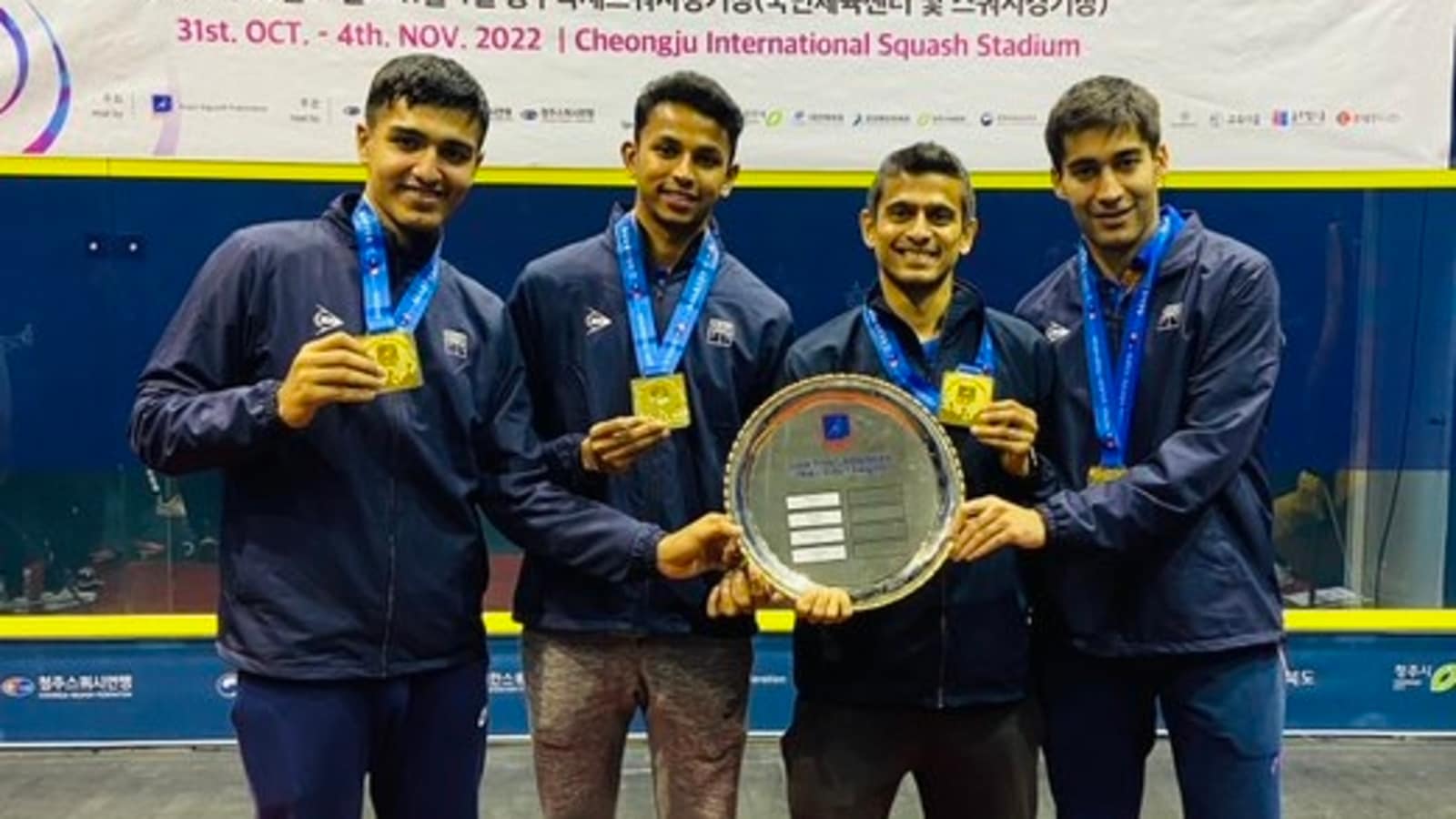 Ghosal, Tandon inspire India to first-ever gold at Asian Team Squash