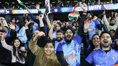 Indian fans react following the T20 World Cup cricket match between India and Bangladesh in Adelaide, Australia (AP) Indian fans react following the T20 World Cup cricket match between India and Bangladesh in Adelaide, Australia (AP)