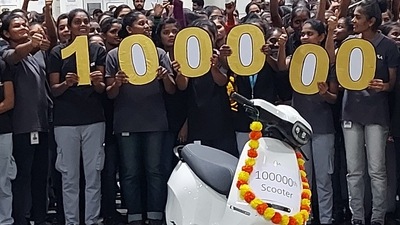 Ola achieved the landmark in less than a year since beginning EV production (twitter.com/@bhash) Ola achieved the landmark in less than a year since beginning EV production (twitter.com/@bhash)