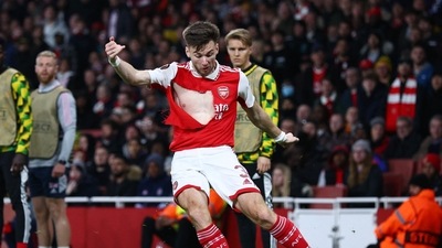 Europa League - Arsenal v FC Zurich - Arsenal's Kieran Tierney in action (REUTERS)