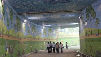 Gurugram, India - Nov. 4, 2022: A view of the Mahavir Chowk underpass, which will open for public traffic from tomorrow, in Gurugram, India, on Friday, November 4, 2022. (Photo by Vipin Kumar/ Hindustan Times) (Hindustan Times) Gurugram, India - Nov. 4, 2022: A view of the Mahavir Chowk underpass, which will open for public traffic from tomorrow, in Gurugram, India, on Friday, November 4, 2022. (Photo by Vipin Kumar/ Hindustan Times) (Hindustan Times)
