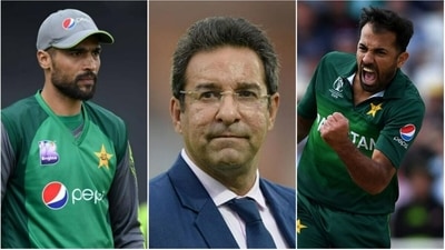 Mohammad Amir; Wasim Akram; Wahab Riaz (File) Mohammad Amir; Wasim Akram; Wahab Riaz (File)