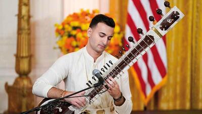 Rishab playing his solo set at the White House Rishab playing his solo set at the White House