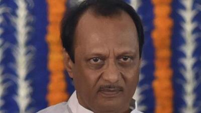 Mumbai, India - December 30, 2019: Ajit Pawar along with their wives respectively during the swearing in ceremony for Maharashtra cabinet expansion at Vidhan Bhavan in Mumbai, India, on Monday, December 30, 2019. (Photo by Anshuman Poyrekar/Hindustan Times) (Anshuman Poyrekar/HT Photo) Mumbai, India - December 30, 2019: Ajit Pawar along with their wives respectively during the swearing in ceremony for Maharashtra cabinet expansion at Vidhan Bhavan in Mumbai, India, on Monday, December 30, 2019. (Photo by Anshuman Poyrekar/Hindustan Times) (Anshuman Poyrekar/HT Photo)