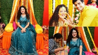 Palak Muchhal at her pre-wedding festivities in Mumbai. Palak Muchhal at her pre-wedding festivities in Mumbai.