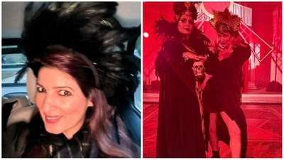 Twinkle Khanna has shared pictures of her looks this Halloween. Twinkle Khanna has shared pictures of her looks this Halloween.
