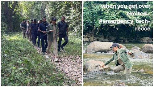 Kangana Ranaut in Assam. Kangana Ranaut in Assam.