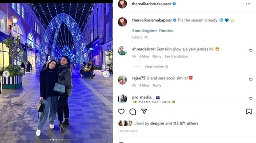 Karisma Kapoor also shared pics. Karisma Kapoor also shared pics.