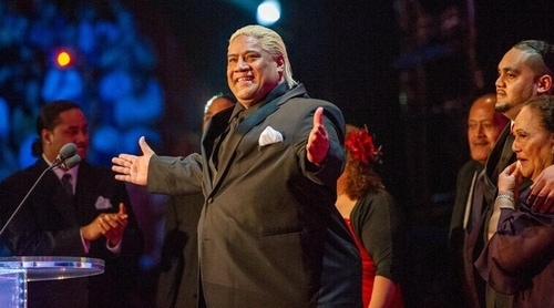 Rikishi was inducted into the WWE Hall of Fame in 2015. (WWE)