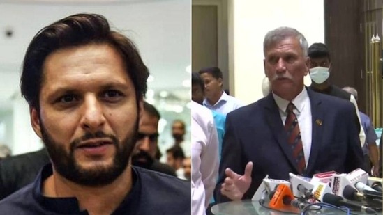 Shahid Afridi; BCCI chief Roger Binny