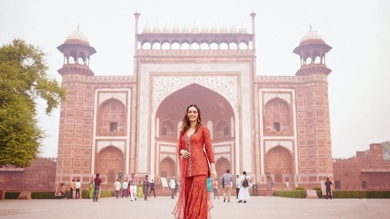 Sharing a slew of images, Manushi Chhillar captioned her post, "Wonder-ful morning."(Instagram/@manushi_chhillar)