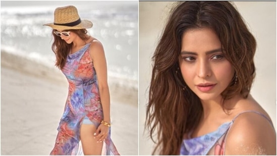 Aamna Sharif is living it up by the sea. The actor is making us drool with snippets from her beach vacation. In stunning ensembles, the actor is giving us all kinds of fashion goals to refer to for our next beach vacation. A day back, Aamna shared a slew of pictures from one of her recent fashion photoshoots and gave us major fashion cues.(Instagram/@aamnasharifofficial)