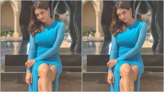 Aamna’s fashion diaries are getting better by the day. In a pastel blue silk dress, Aamna shared a few sun kissed pictures a few days back. (Instagram/@aamnasharifofficial)