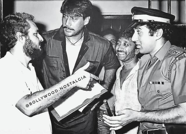With Sunny Deol and Jackie Shroff on the sets of Vardi With Sunny Deol and Jackie Shroff on the sets of Vardi
