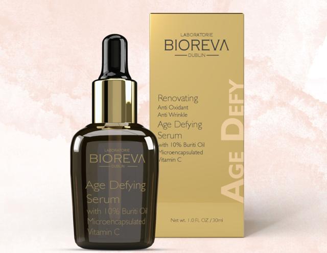 This antioxidant and anti-wrinkle serum contains Buriti oil & Vitamin C and helps combat ageing caused by natural and environmental factors. (Age Defying Serum by Bioreva)