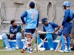 India's Virat Kohli, Dinesh Karthik, Hardik Pandya and Dinesh Karthik during a practice session on the eve of the match against Zimbabwe (ANI) India's Virat Kohli, Dinesh Karthik, Hardik Pandya and Dinesh Karthik during a practice session on the eve of the match against Zimbabwe (ANI)