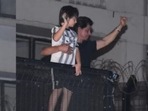 Shah Rukh Khan and AbRam made a midnight appearance on the balcony on his birthday earlier this week.