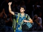 Spain's Carlos Alcaraz retires from the match after sustaining an injury during his quarter final match against Denmark's Holger Rune