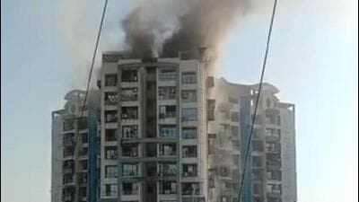 The electric metre box of the building caught fire on Saturday morning around 9.20am. (Sourced) The electric metre box of the building caught fire on Saturday morning around 9.20am. (Sourced)