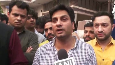 Manik Suri, son of slain Shiv Sena leader Sudhir Suri. (ANI)
