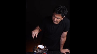 Vikas Khanna shares coconut hack. (Instagram/@Vikaskhannagroup) Vikas Khanna shares coconut hack. (Instagram/@Vikaskhannagroup)