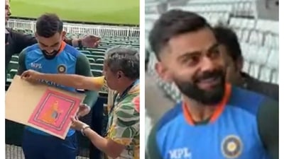 Virat Kohli celebrates birthday with Indian journalists Virat Kohli celebrates birthday with Indian journalists