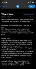 The updated message on the Apple App Store. (Screenshot/App Store)