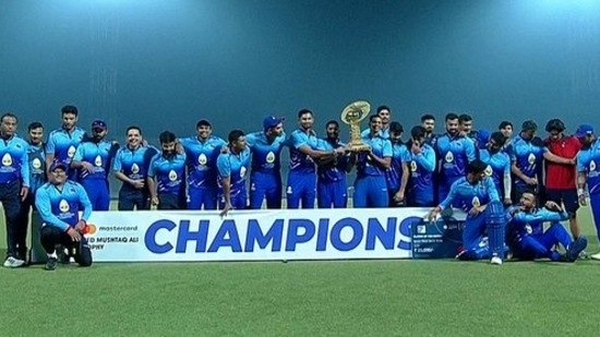 Mumbai team lift maiden Mushtaq Ali Trophy title