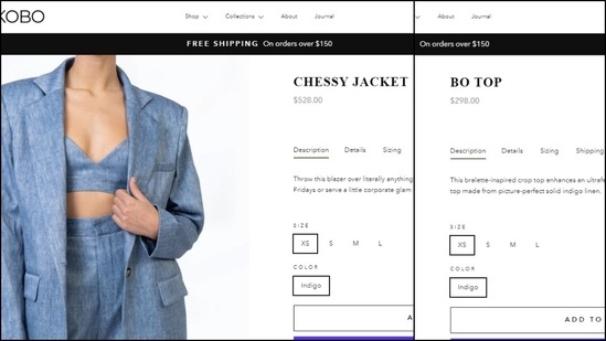 The price of the bralette and jacket Priyanka Chopra wore for promoting her haircare brand Anomaly. (ronnykobo.com)