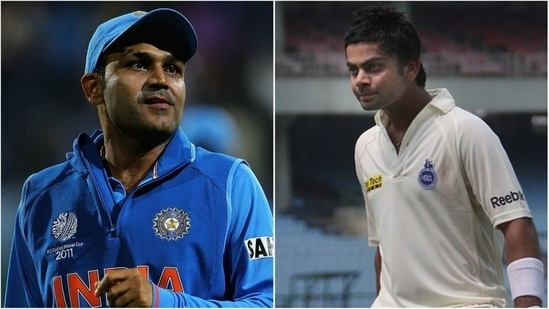 Virender Sehwag; Virat Kohli(File/HT)